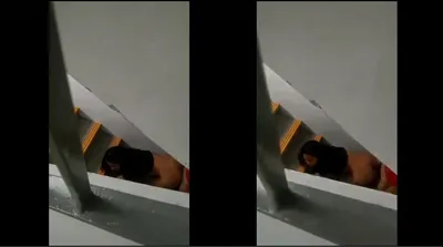 Quay lén đụ nhau lén lút ở thang bộ chung cư